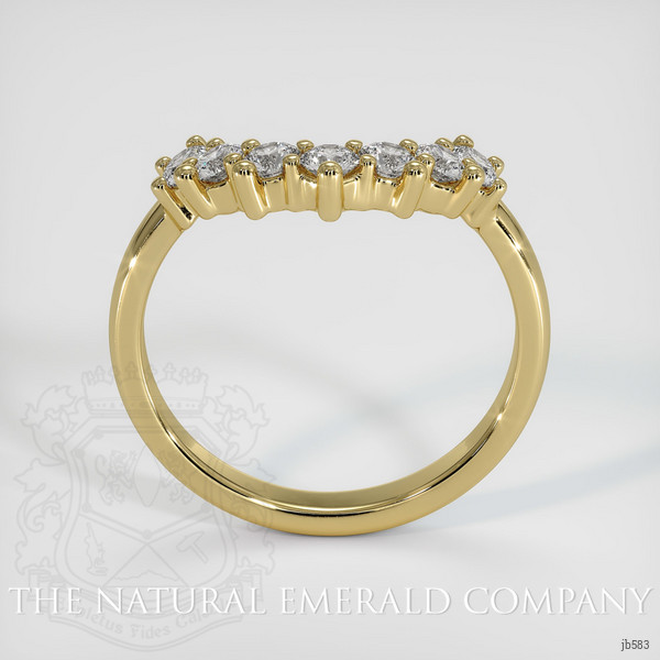 18K Yellow Gold Diamond Prong Wedding Band