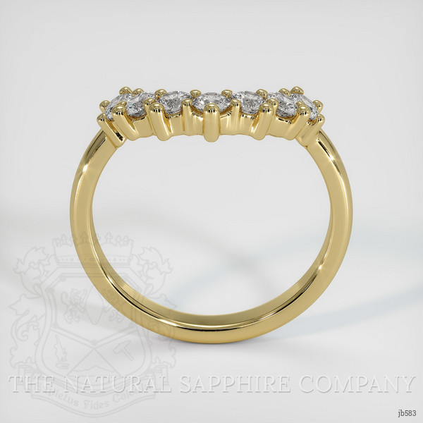 18K Yellow Gold Diamond Prong Wedding Band