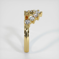 18K Yellow Gold Diamond Prong Wedding Band Image
