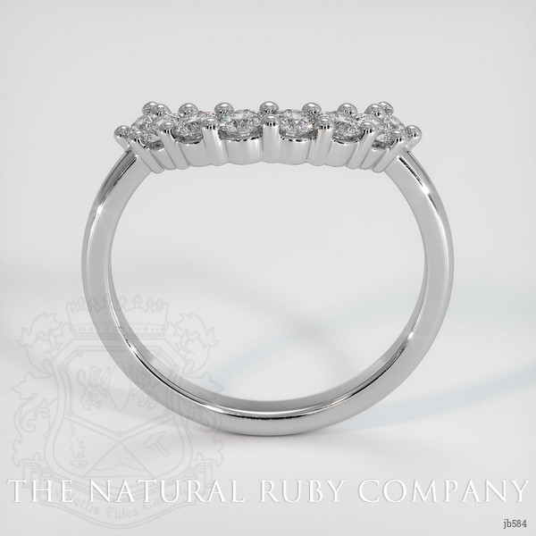 Platinum 950 Diamond Prong Wedding Band