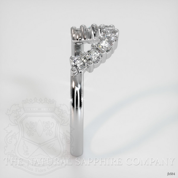 Platinum 950 Diamond Prong Wedding Band