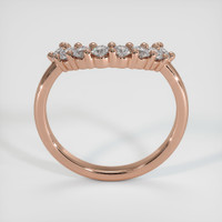 14K Rose Gold Diamond Prong Wedding Band Image