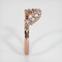 14K Rose Gold Diamond Prong Wedding Band Image