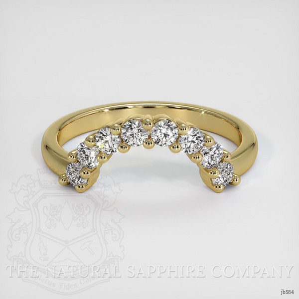 14K Yellow Gold Diamond Prong Wedding Band
