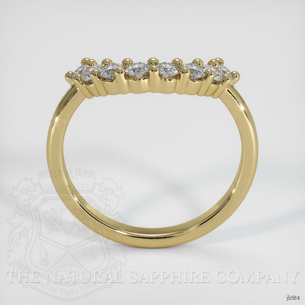 14K Yellow Gold Diamond Prong Wedding Band