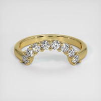 18K Yellow Gold Diamond Prong Wedding Band Video