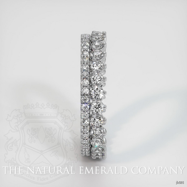 Platinum 950 Diamond and Diamond Eternity Wedding Band