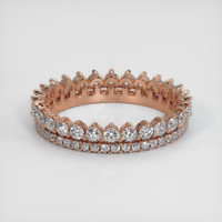 Diamond 14K Rose Gold wedding band