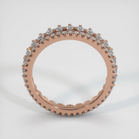 14K Rose Gold Diamond Eternity Wedding Band Image