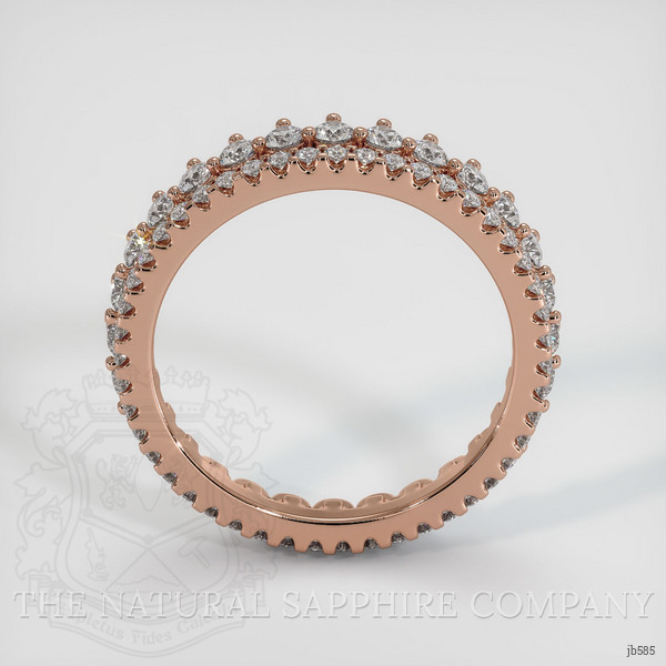 14K Rose Gold Diamond Eternity Wedding Band
