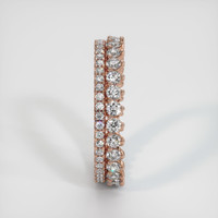 14K Rose Gold Diamond Eternity Wedding Band Image