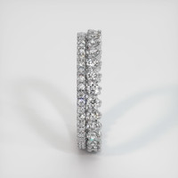 18K White Gold Diamond and Diamond Eternity Wedding Band Image