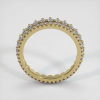 14K Yellow Gold Diamond and Diamond Eternity Wedding Band Image
