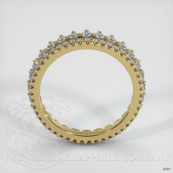 18K Yellow Gold Diamond Eternity Wedding Band