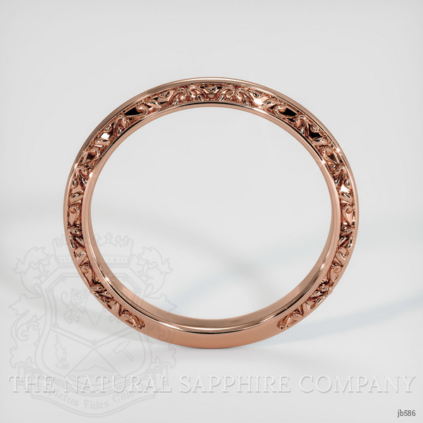 14K Rose Gold Antique Style Plain Band