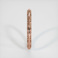 14K Rose Gold Antique Style Plain Band Image