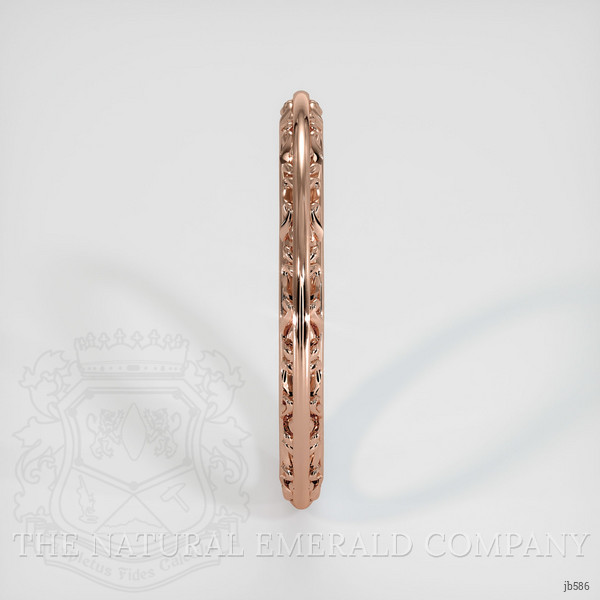 14K Rose Gold Antique Style Plain Band