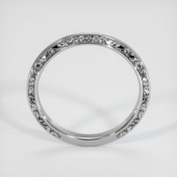 18K White Gold Antique Style Plain Band Image