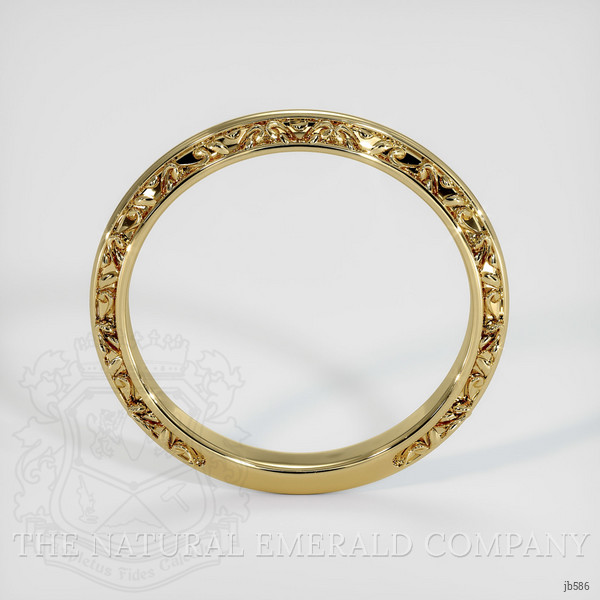 14K Yellow Gold Antique Style Plain Band