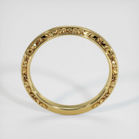 18K Yellow Gold Antique Style Plain Band Image