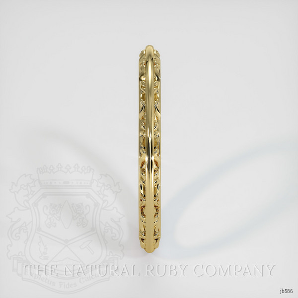 18K Yellow Gold Antique Style Plain Band