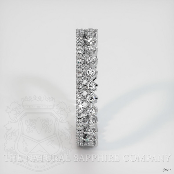Platinum 950 Diamond and Diamond Eternity Wedding Band