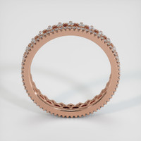 14K Rose Gold Diamond Eternity Wedding Band Image