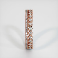 14K Rose Gold Diamond Eternity Wedding Band Image