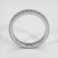 18K White Gold Diamond and Diamond Eternity Wedding Band Image