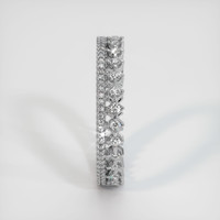 18K White Gold Diamond and Diamond Eternity Wedding Band Image