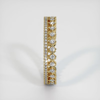 14K Yellow Gold Diamond and Diamond Eternity Wedding Band Image