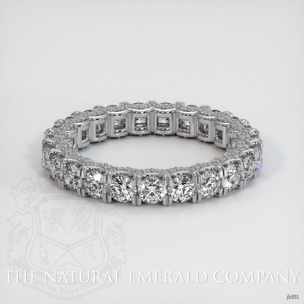 Platinum 950 Diamond Eternity Wedding Band