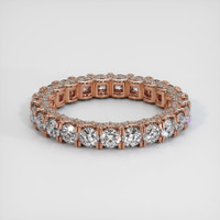 14K Rose Gold Eternity Wedding Band Image