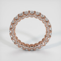 14K Rose Gold Diamond Eternity Wedding Band Image