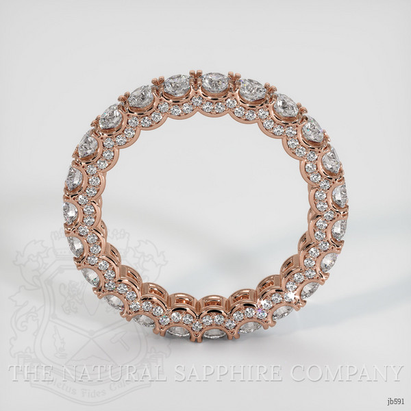 14K Rose Gold Diamond Eternity Wedding Band