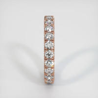 14K Rose Gold Diamond Eternity Wedding Band Image