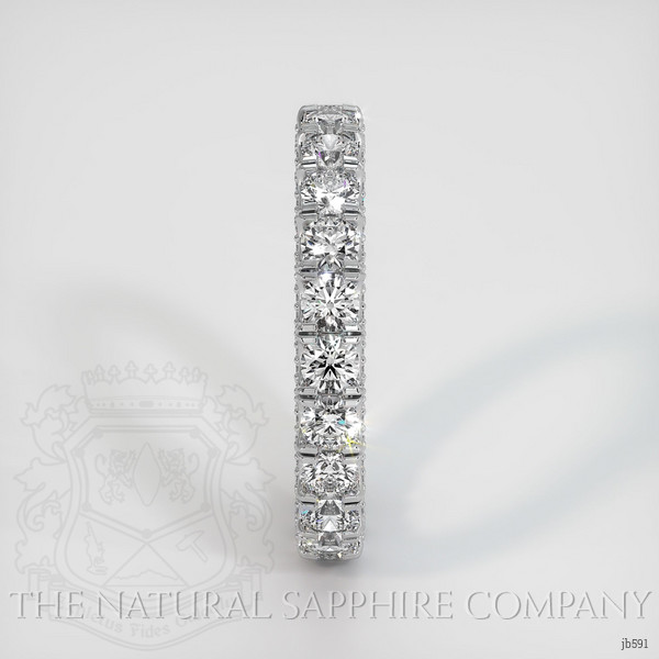 14K White Gold Diamond Eternity Wedding Band