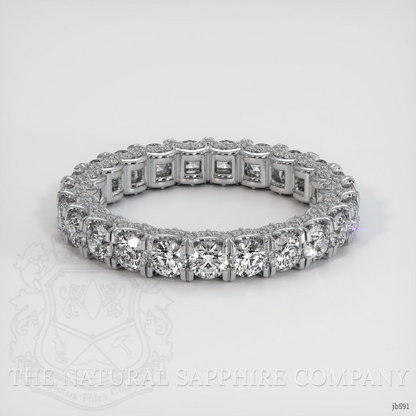 18K White Gold Diamond Eternity Wedding Band