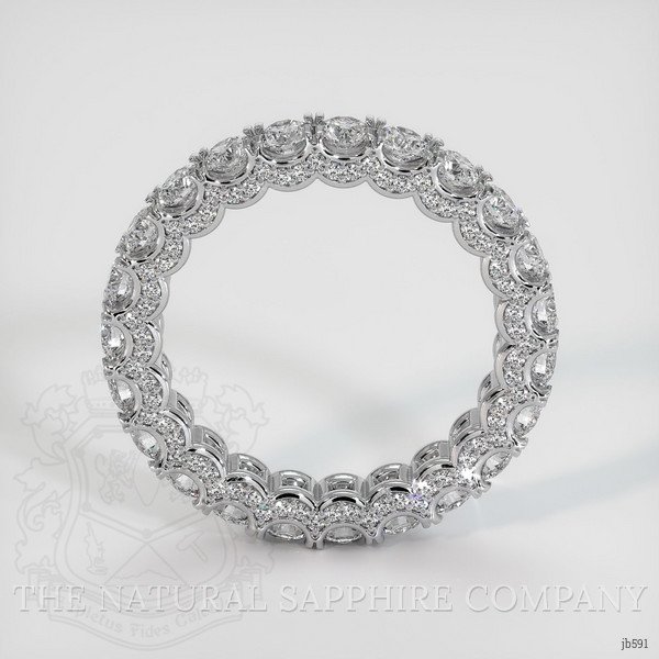 18K White Gold Diamond Eternity Wedding Band