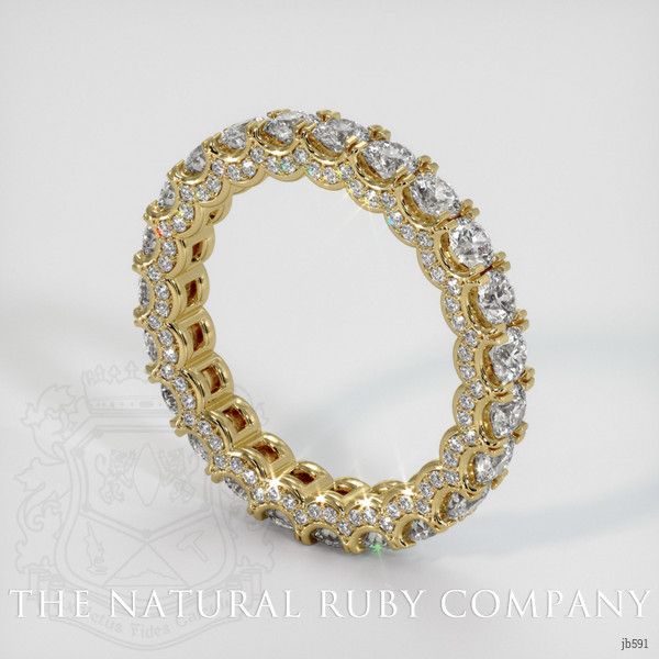 14K Yellow Gold Diamond Eternity Wedding Band