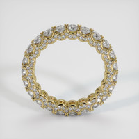 14K Yellow Gold Diamond Eternity Wedding Band Image
