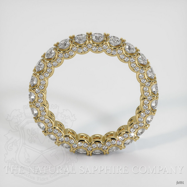 14K Yellow Gold Diamond Eternity Wedding Band