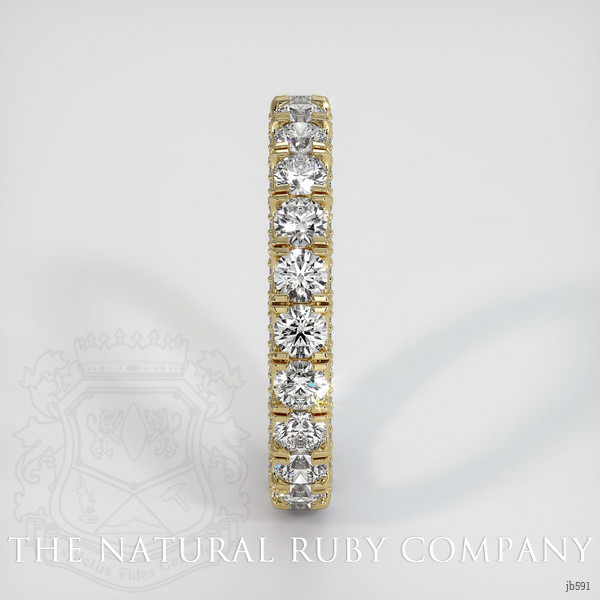 14K Yellow Gold Diamond Eternity Wedding Band