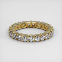 18K Yellow Gold Diamond Eternity Wedding Band Image
