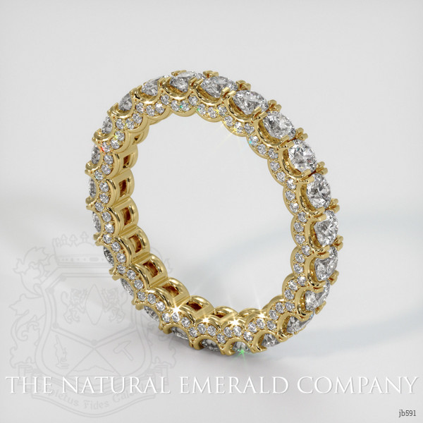 18K Yellow Gold Diamond Eternity Wedding Band