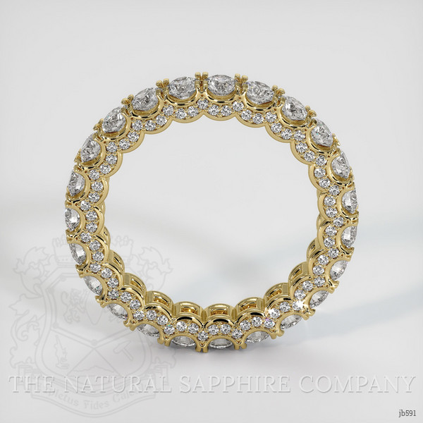 18K Yellow Gold Diamond Eternity Wedding Band