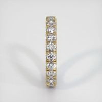 18K Yellow Gold Diamond Eternity Wedding Band Image