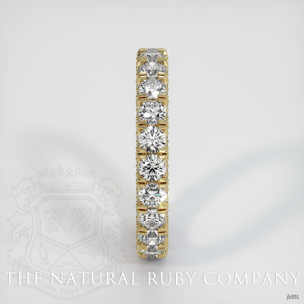 18K Yellow Gold Diamond Eternity Wedding Band