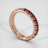 14K Rose Gold Eternity Wedding Band Image