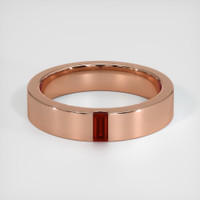 14K Rose Gold Ruby Men's Wedding Band Video